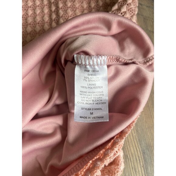 Onyx Apparel Sleeveless High Neck Blouse Womens M Knit Stretch Lined Coquette - Picture 5 of 7